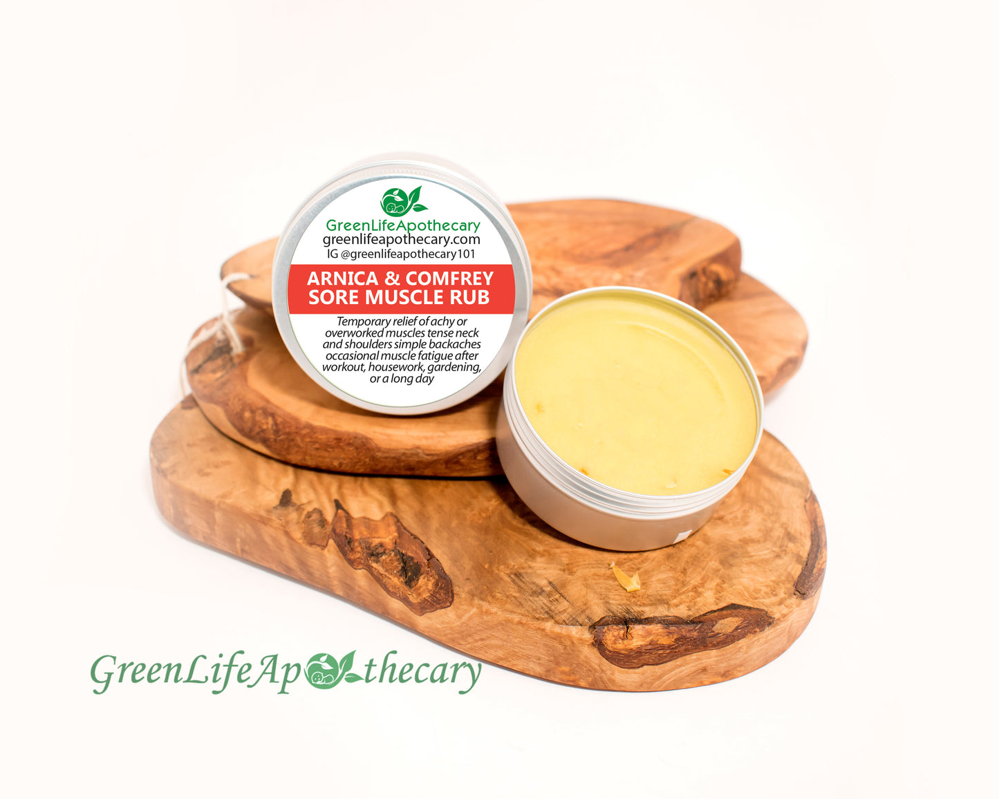 Arnica and Comfrey Muscle Rub | Sore Muscle Relief | Balm for Aches, Tension & Fatigue