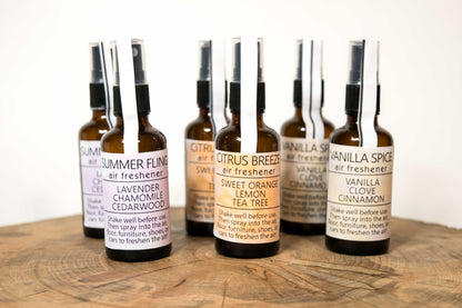 Natural Car, Home, Office Air Freshener Spray, Essential oil room spray, linen spray, mist, poop spray, air freshener, fragrance free spray