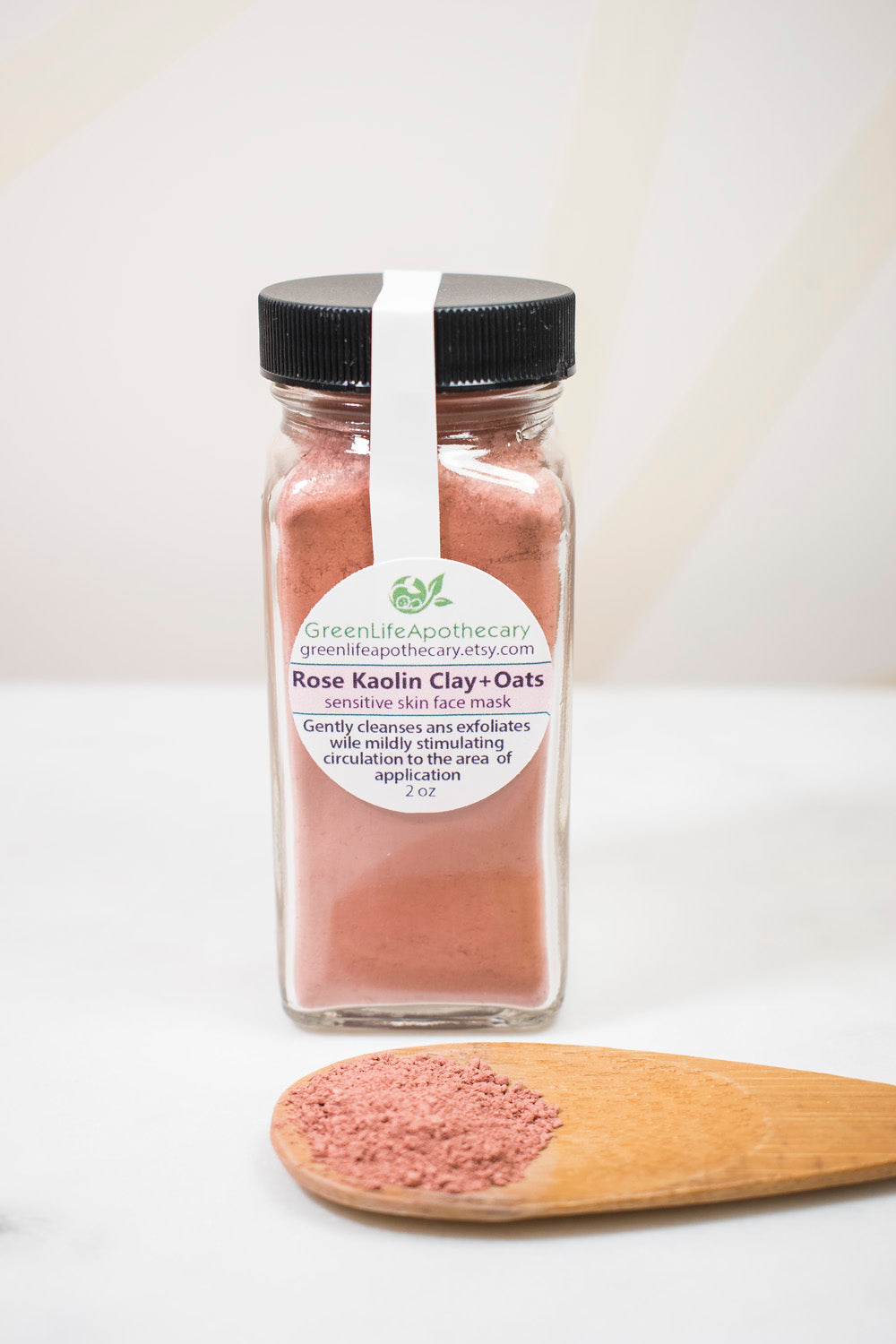 Rose Clay & Oats Face Mask – Facial Mask for Sensitive Skin | Mature Skincare | Natural Raw Ingredients