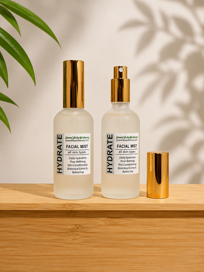 Hydrating Face & Body Mist with Aloe Vera | Botanical Alcohol-Free Facial Toner Spray for Dry & Sensitive Skin