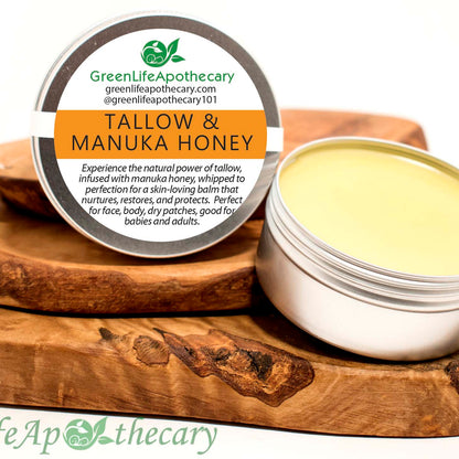 Beef Tallow & Manuka Honey Salve | Nourishing Skin Balm for Face & Body