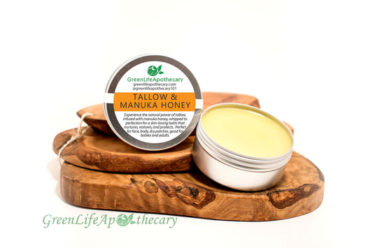 Beef Tallow & Manuka Honey Salve | Nourishing Skin Balm for Face & Body