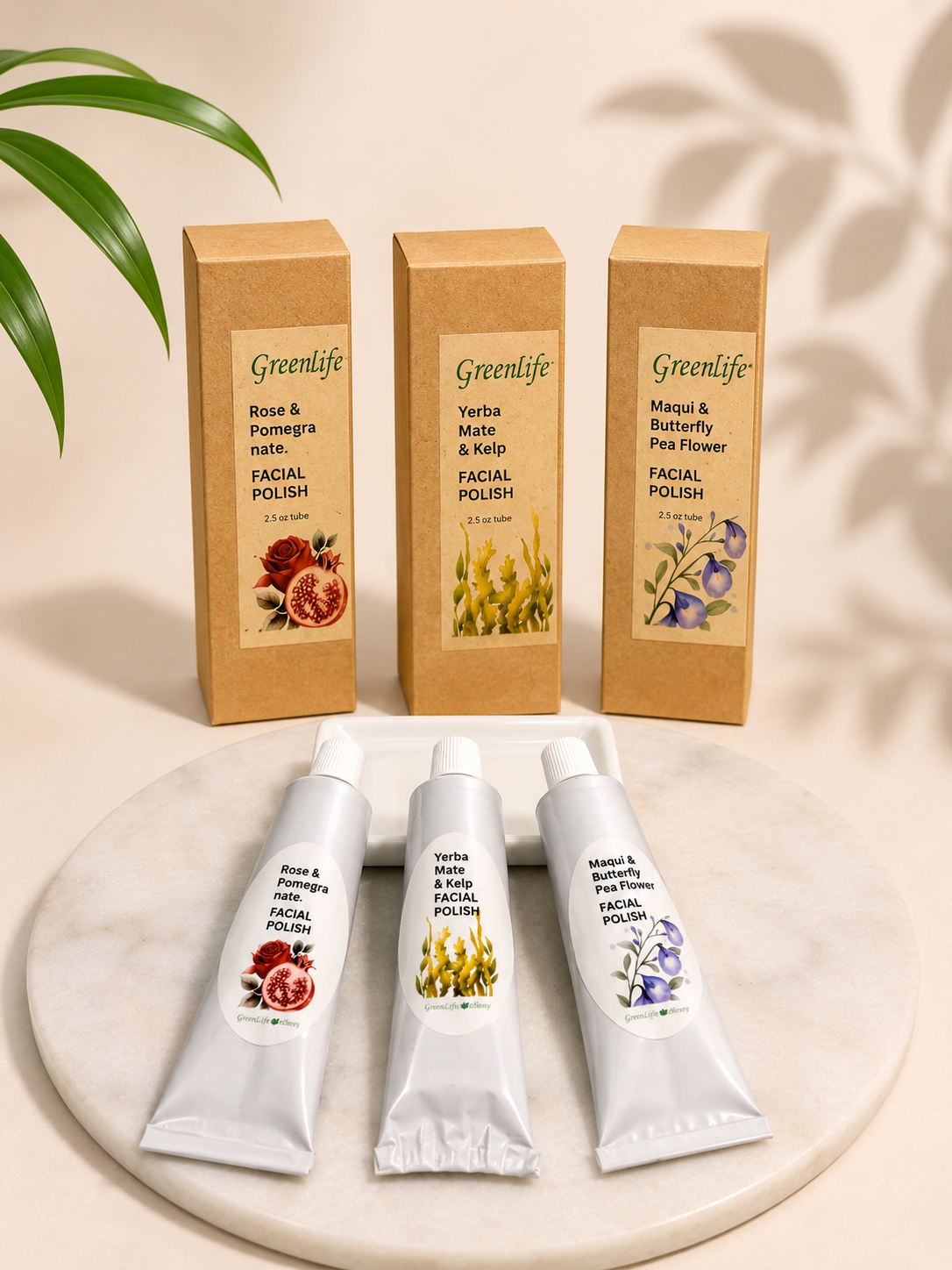  Botanical Facial Polish Natural Exfoliating Face Scrub 