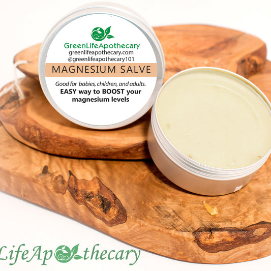 Our Magnesium Salve is designed to deeply moisturize dry, rough skin, this luxurious salve melts into the skin, leaving it feeling soft, smooth, and nourished. Helps boost magnesium through skin bypassing digestive system.