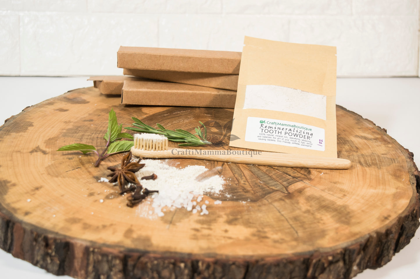 Natural Tooth cleaning Powder, mineral rich, detoxifying, ZERO WASTE packaging, in Glass Jar, NON toxic oral care, fluoride free