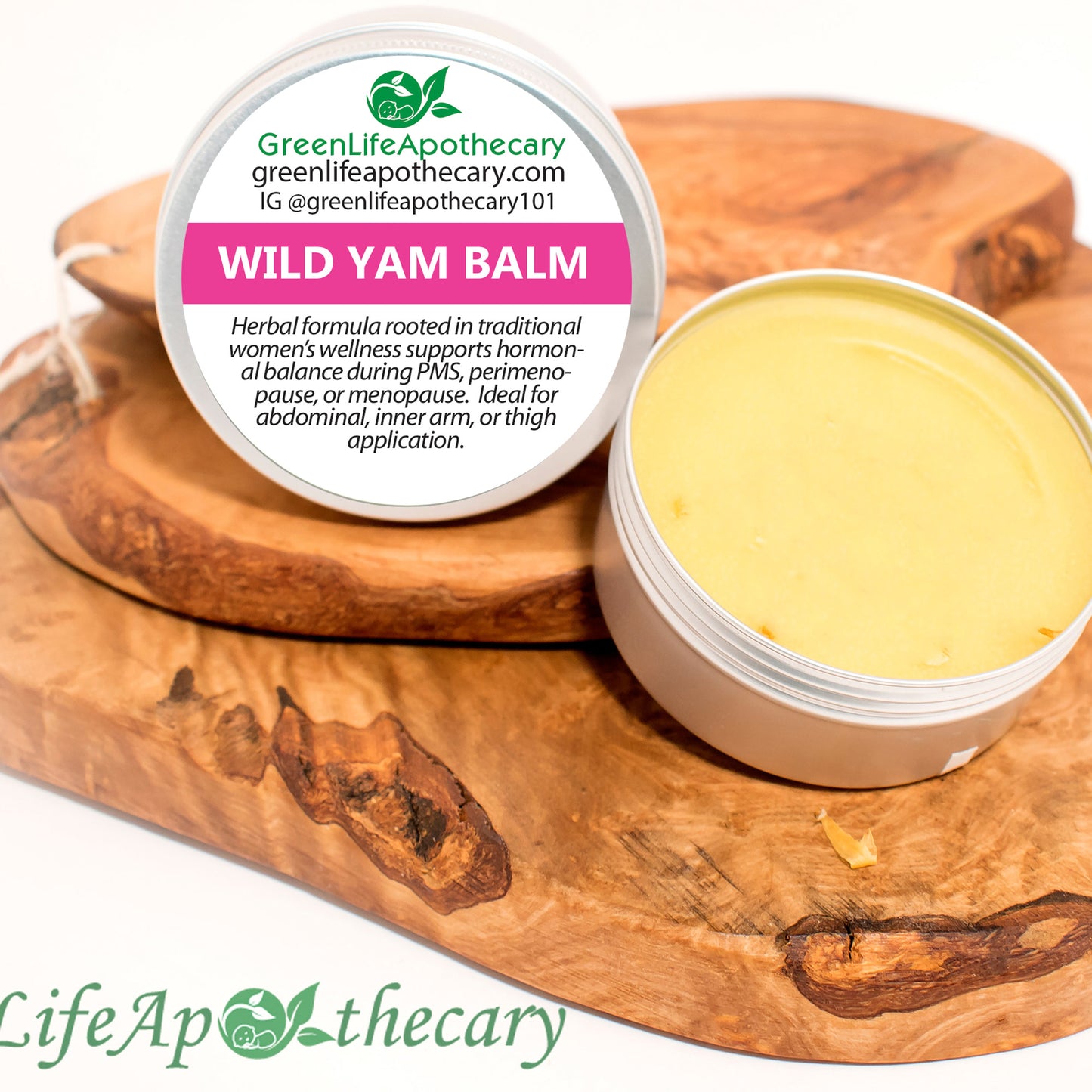 Wild Yam Balm – Herbal Hormonal Balance Support for Women | PMS, Perimenopause & Menopause Relief